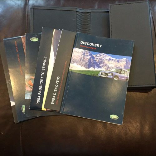 2004 discovey land rover owners manual set with case land rover oem