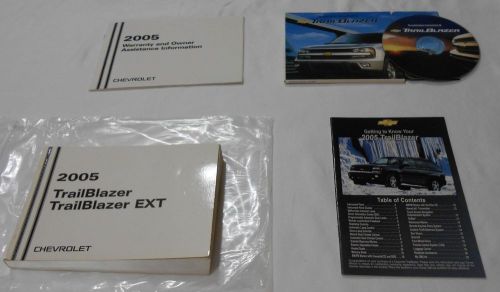 2005 chevrolet trailblazer,trailblazer ext owner&#039;s manual 4/ps set + cd-rom,,