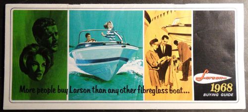 Vintage 1968 larson boats buying guide sales brochure 26 pages nice  (411)