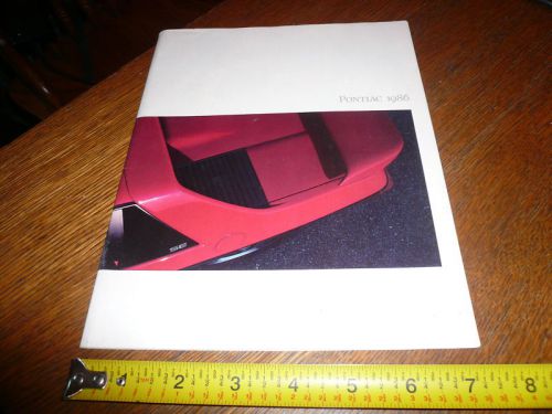 1986 pontiac sales brochure product line - vintage