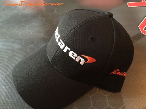 Mclaren racing race embroidered hat new p1 gtr 675lt spider 675lt 650s 570s gt