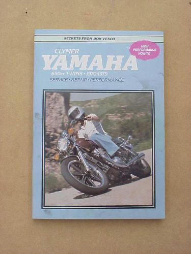 Yamaha 650  service manual &gt; covers 1970 thru 1979 models - nice !!!