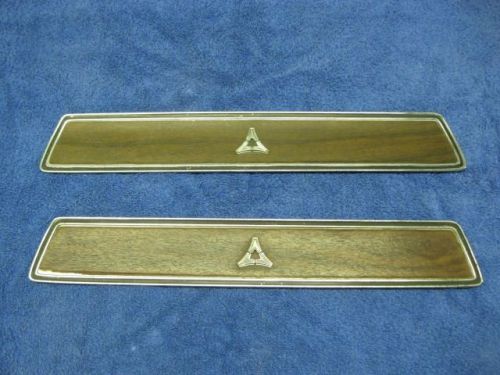 1970 71 72 73 74 challenger door panel wood grain insert inserts trim moulding