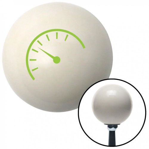 Green instrument gauge ivory shift knob with 16mm x 1.5 insertshift strip hot