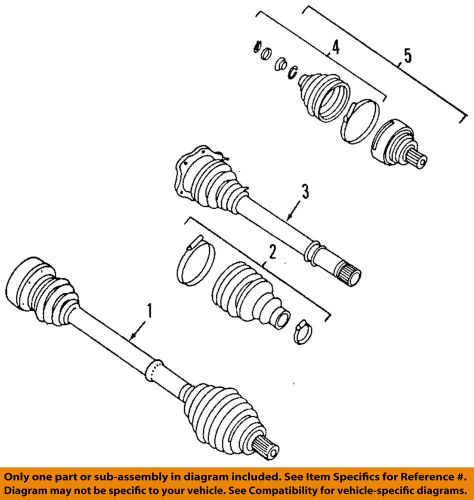 Audi oem 97-01 a4-front outer boot 3b0498203a