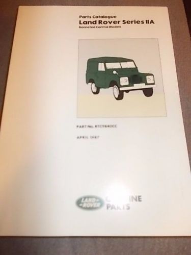 Land rover new nos parts catalogue series iia bonneted control models rtc9840cc