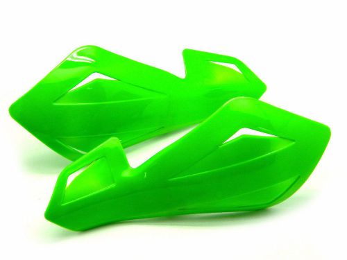 Green plastic motorcycle handguards hand guards for honda yamaha dirt ktm mx atv