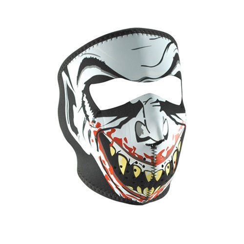 Neoprene face mask, glow in the dark, vampire