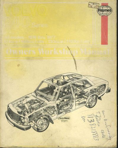 1974-1977 volvo 240 series shop manual /  hayne&#039;s service book