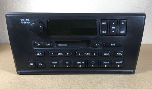 2000 2001 lincoln ls factory oem stero cassette tape player radio am fm ford