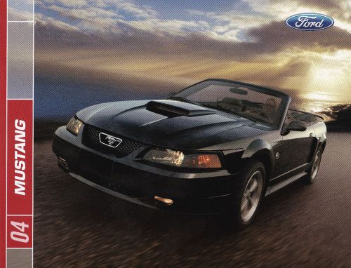 Original 2004 ford mustang v6, gt, mach 1 premium sales brochure dealer literatu