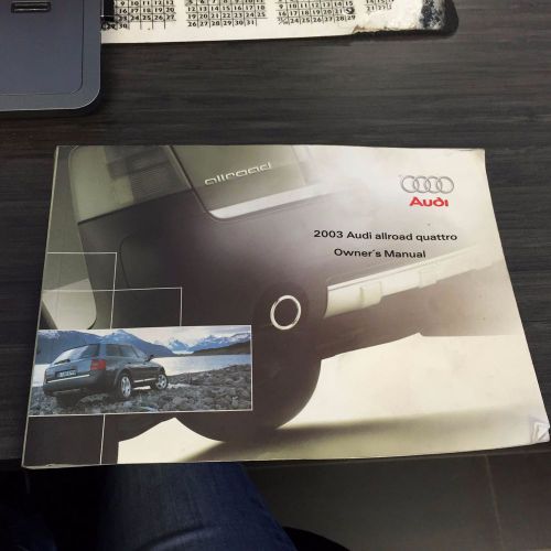 2003 audi allroad owners manual