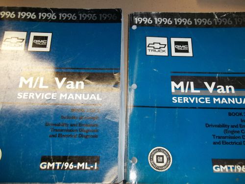 1996  m/l van service manual set. volumes 1 &amp; 2