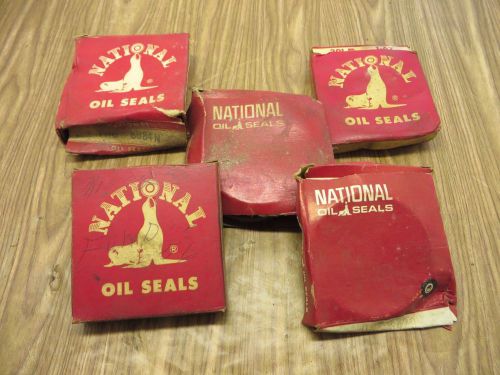 Lot of 5 boxes of national oil seals - 8 seals total - see description/photos