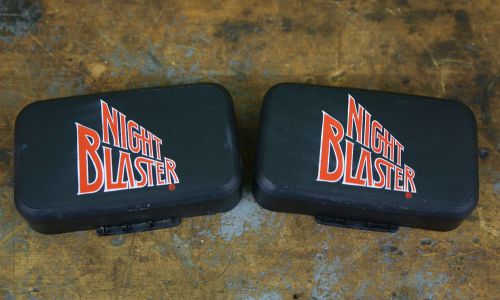 Vintage black fog lights night blaster lens (covers only) jeep truck accessory