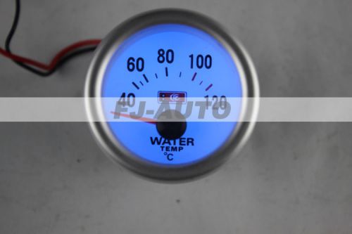 Hot sale blue led 2&#034;52mm water temperature gauge 40-120℃ with sensor