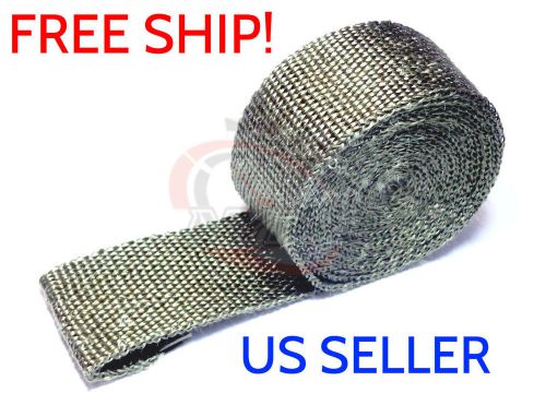 Nyppd titanium 5m 15 ft x 2 inx 2mm exhaust header manifold downpipe turbo wrap