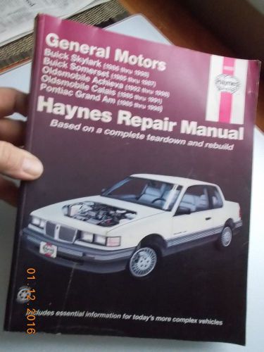 Haynes repair manual skylark, somerset, achieva, calais, grand am