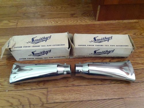 Original smithys muffler exhaust tips nos flathead rat rod 1932 ford