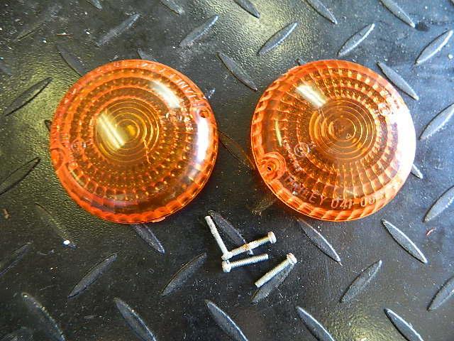 Xvs650 xvs 650 1100 turn signal covers & screws front rear pair lens