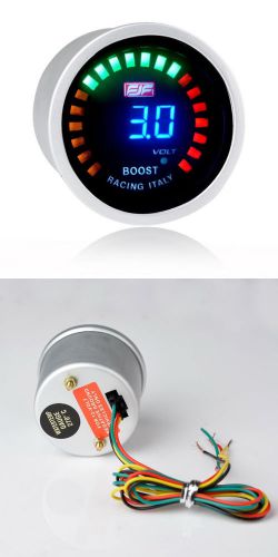 New  boost gauges meters 2&#034; 52mm blue digital displayed -1~3bar boost car smoke