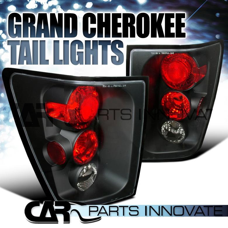 Jeep 05-06 grand cherokee tail lights brake rear lamp altezza black