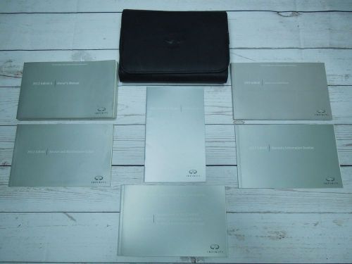 2012 infiniti g owners manual set w/ navigation booklet