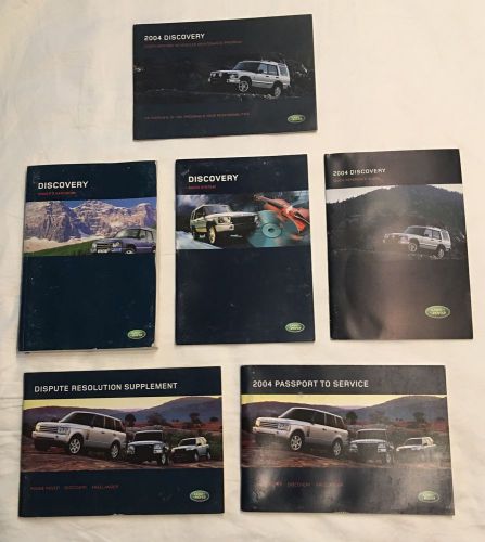 2004 land rover discovery series 2 (ii) owners manual set