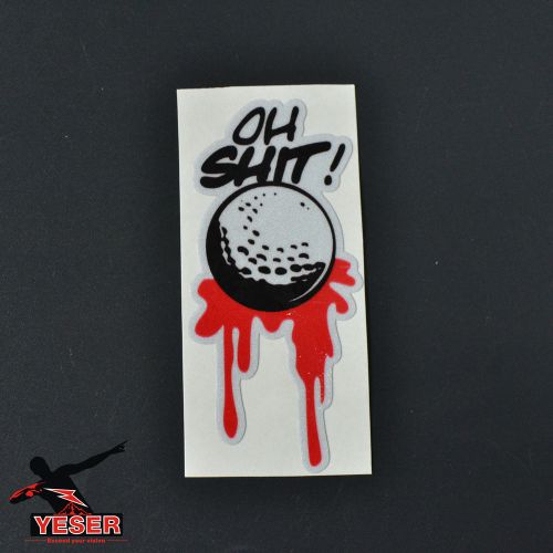 1x oh-shit decal auto body logo cover sticker motorcycle stick for car decor