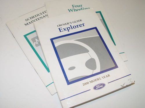 2000 ford explorer owners manual set original  all models