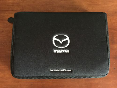 2007 mazda 5 owner&#039;s manual with black neoprene zipper case