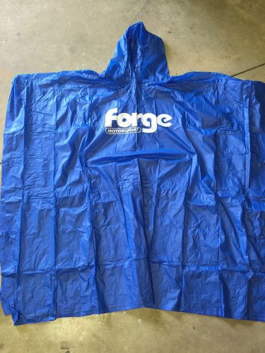 Authentic forge motorsports poncho hood rain jacket - new