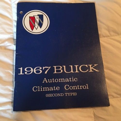 1967 buick automatic climate control manuals