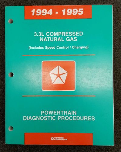 1994 - 1995 dodge / plymouth powertrain factory manual for 3.3l (cng) engine