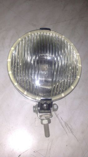 Vintage universal chrome housing white fog light