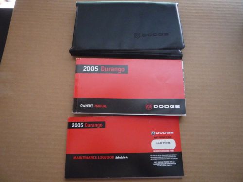 2005 dodge durango owner&#039;s manual set