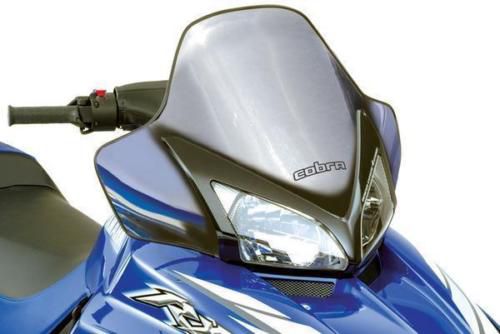 Powermadd - 14422 - cobra windshield, 15in. - chrome/black