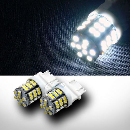 2pc 3157 45x 3528 smd led super bright white rear side marker light bulb dc 12v