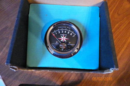 Vintage airguide #666-b old boat tachometer~tach gauge~marine~mercury outboard