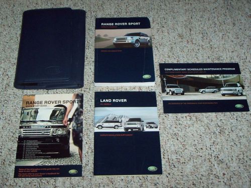 2007 land rover range rover sport owner manual user guide hse supercharged 4wd