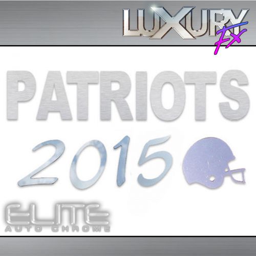 Stainless steel patriots 2015 &amp; helmet emblem - luxfx2680