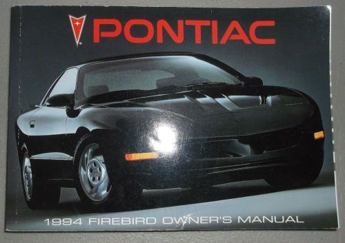 1994 pontiac firebird owners manual