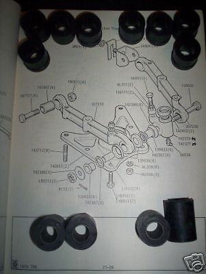 (x12) triumph tr4a tr250 tr6 front suspension bush bushes kit