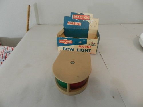 Vintage boat light- 1950&#039;s ray-o-vac marine bow light-nos- vintage boating