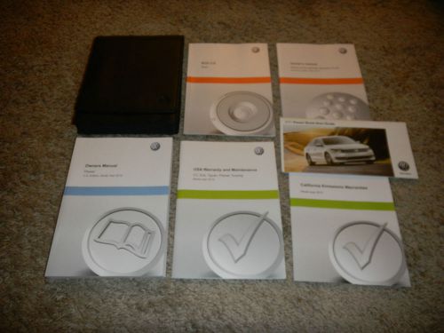 2015 vw passat owners manual set + free shipping