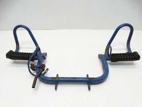 1991 suzuki quadsport lt80 atv foot rest with pegs &amp; brake pedal bracket