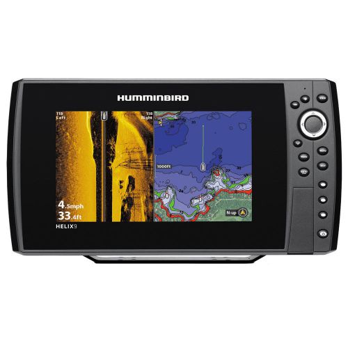 Humminbird helix 9 si/gps combo fishfinder chartplotter model# 409950-1