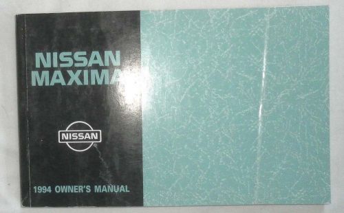 1994  nissan maxima   owners manual