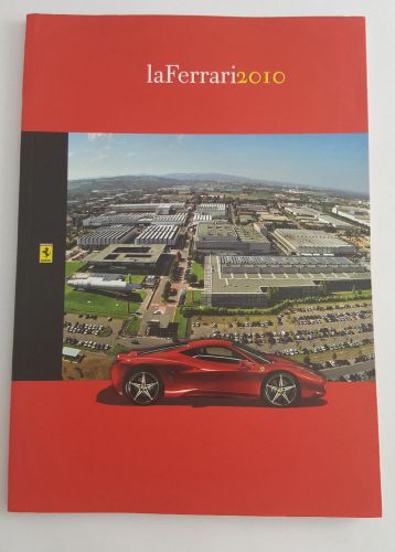 2010 la ferrari annual brochure ferrari 458 italia 599 gtb 612 fxx f1 f10 rare