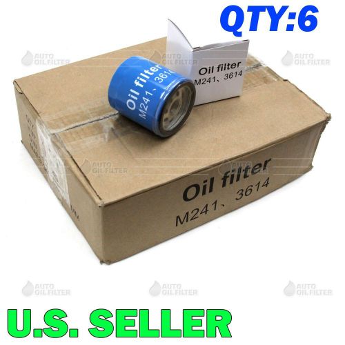 6pc for chevy/chrysler gas engine oil filter spin-on full flow ph3614/pf13/pf2